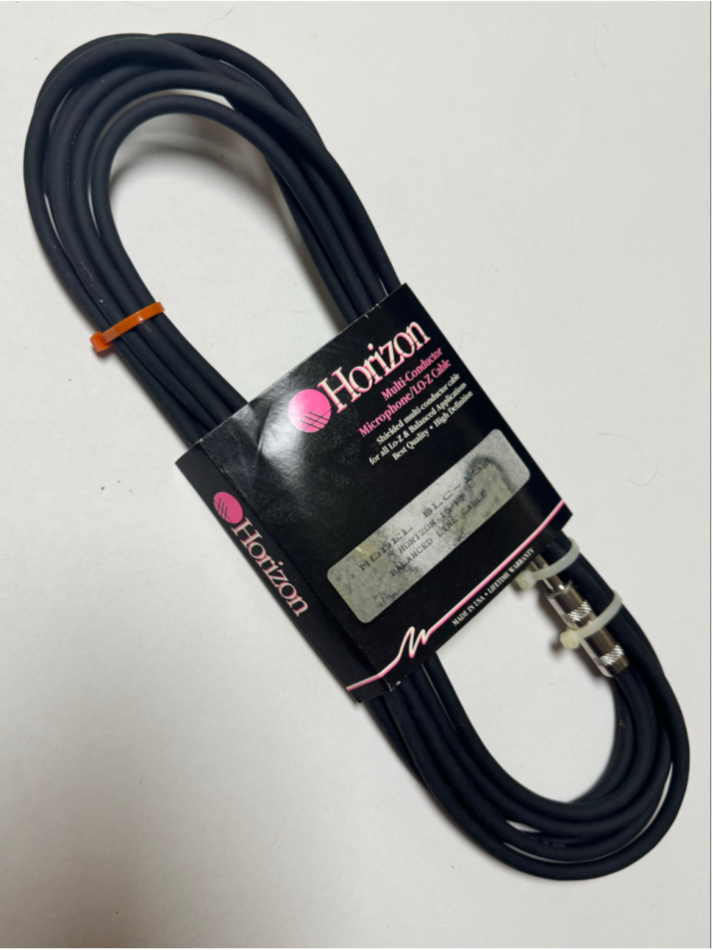 Horizon 15ft Balanced Microphone Cable BLC-15S - 1/4” to stripped bare tinned
